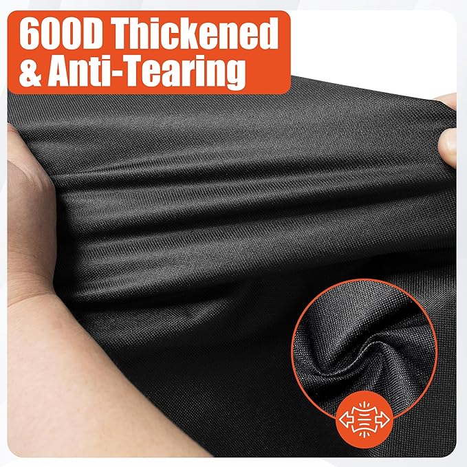 iCOVER Grill Cover 50 inch, BBQ Grill Cover for Outdoor Grill, 600D Heavy Duty Waterproof BBQ Cover, Anti-UV and Rip-Proof Barbecue Cover, Gas Grill Cover for Weber, Char-Broil, Nexgrill, etc