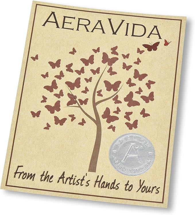 AeraVida 12-Inch Handcrafted Mango Wood Vase in Light Brown | Rustic Fall Flower Decor for Table or Entryway | Farmhouse Boho Accent for Dried Floral Arrangements
