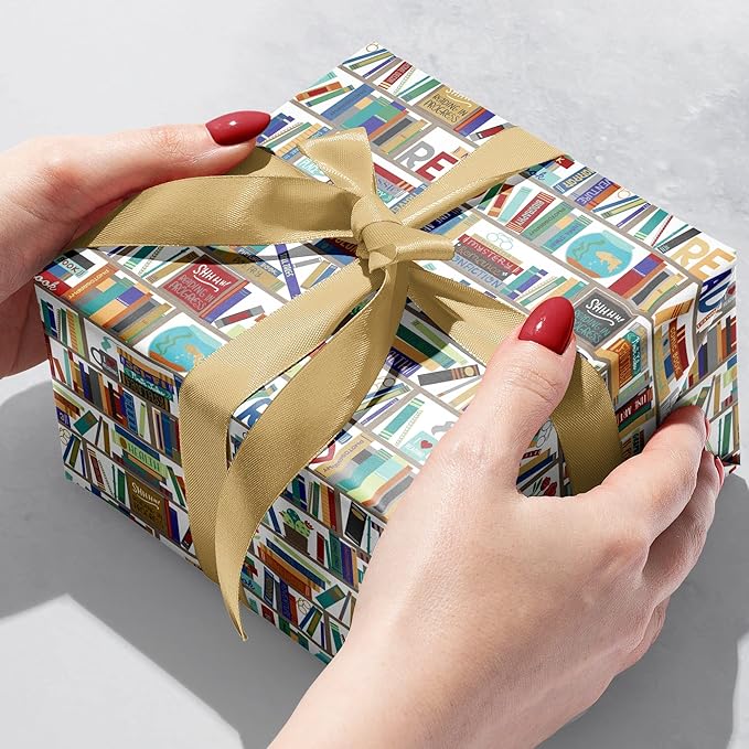Jillson Roberts Bulk Gift Wrap, Everyday Gift Wrapping Supplies, Books, 1/2 Ream 417 feet x 30 inches