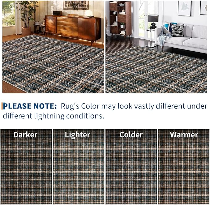 Washable Runner Rug 2x8 Modern Bathroom Rugs Non Slip Kitchen Rugs with Rubber Backing Entryway Rug Soft Non Shedding Stain Resistant Carpet for Laundry Hallway Bedside 2'x8'
