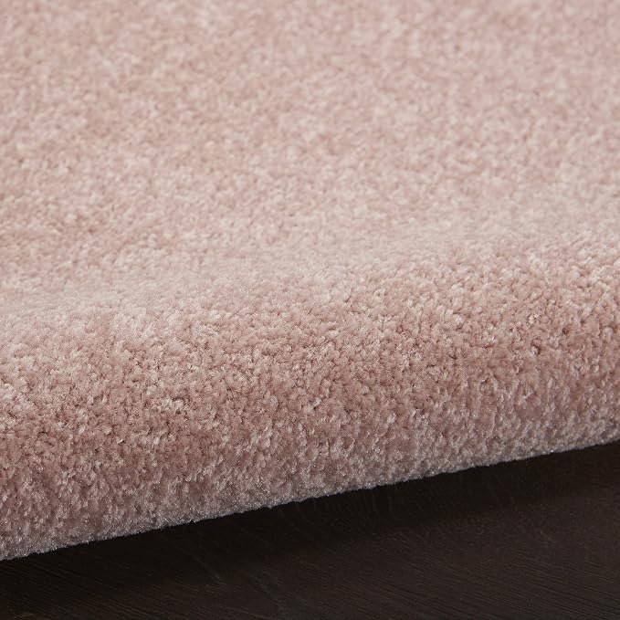 Nourison Home Nourison Essentials Pink 2'2" x 14' Area Rug - Easy Clean, Non Shedding, Bed Room, Living Room, Dining Room, Kitchen (14' Runner)