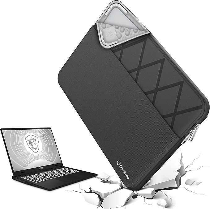 Smatree Laptop Sleeve for 15.6 inch MSI Modern 15 B13M/B12H/B12M/B7M/H B13M/H C13M, for 14 inch Modern 14 C7M/C11M, Protective Slim Laptop Case with Accessory Pocket, YKK Zipper(E646)