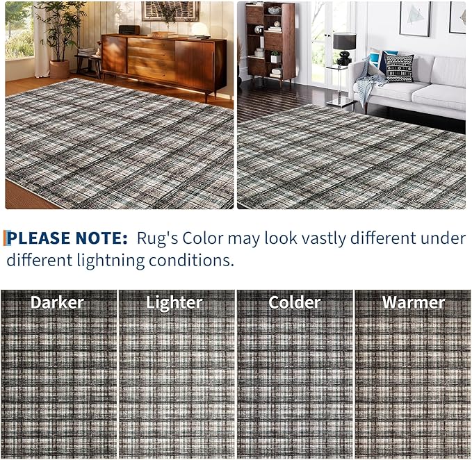 Washable Runner Rug 2x6 Modern Bathroom Rugs Non Slip Kitchen Rugs with Rubber Backing Entryway Rug Soft Non Shedding Stain Resistant Carpet for Laundry Hallway Bedside 2'x6'