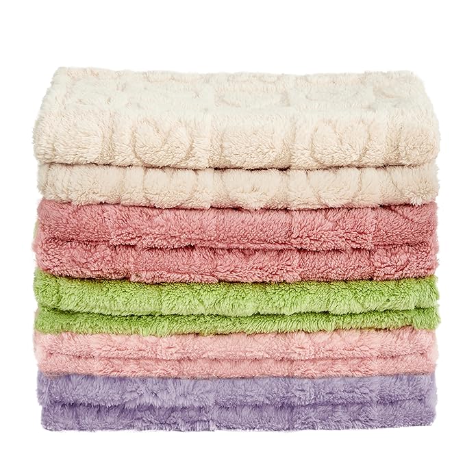 Yurhap Fleece Baby Blanket Heart Checkered Blanket, Ultra Soft Cozy Baby Blankets for Girls Boys, Fluffy Infant Toddler Newborn Receiving Blankets for Crib Stroller 30”×40” (Purple)