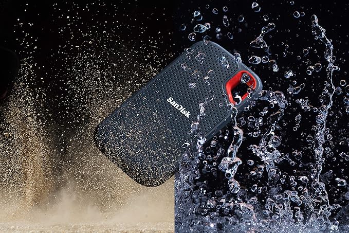 SanDisk 500GB Extreme Portable External SSD - Up to 550MB/s - USB-C, USB 3.1 - SDSSDE60-500G-G25