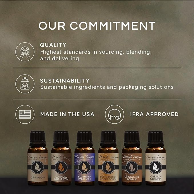 Eternal Essence Oils Fruitalicious Set of 6 Premium Fragrance Oils - Violet Sugar, Kiwi Watermelon, Orange Chiffon Cake, Cucumber Melon, Portuguese Pomelo, and Dragon Fruit Berry Scented Oils - 10ML