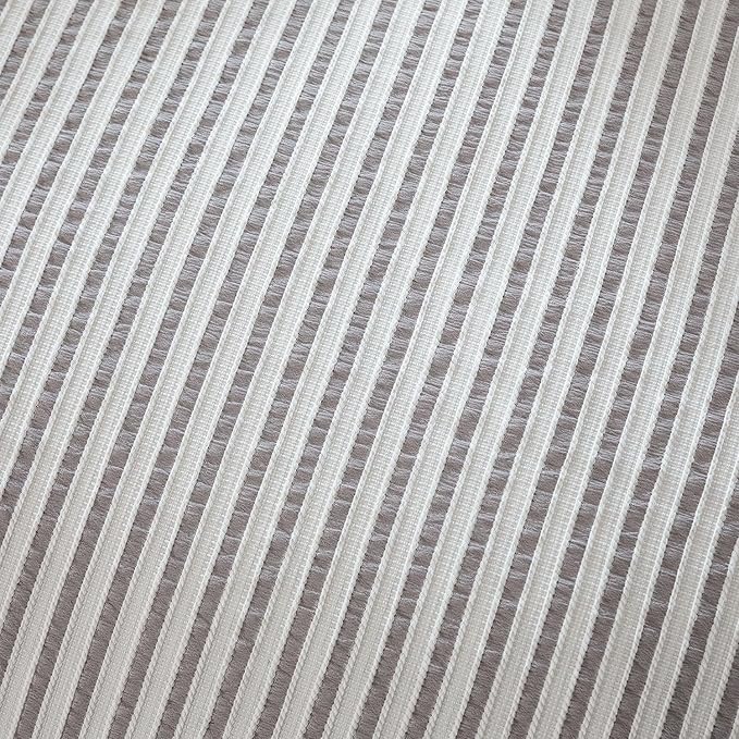 Duvet Cover King Set Striped Washed Microfiber Jacquard 3 Pieces Bedding Set, Grayish Purple Vertical Ticking Stripes Pattern Comforter Cover with Zipper Closure Breathable Durable Soft Comfy