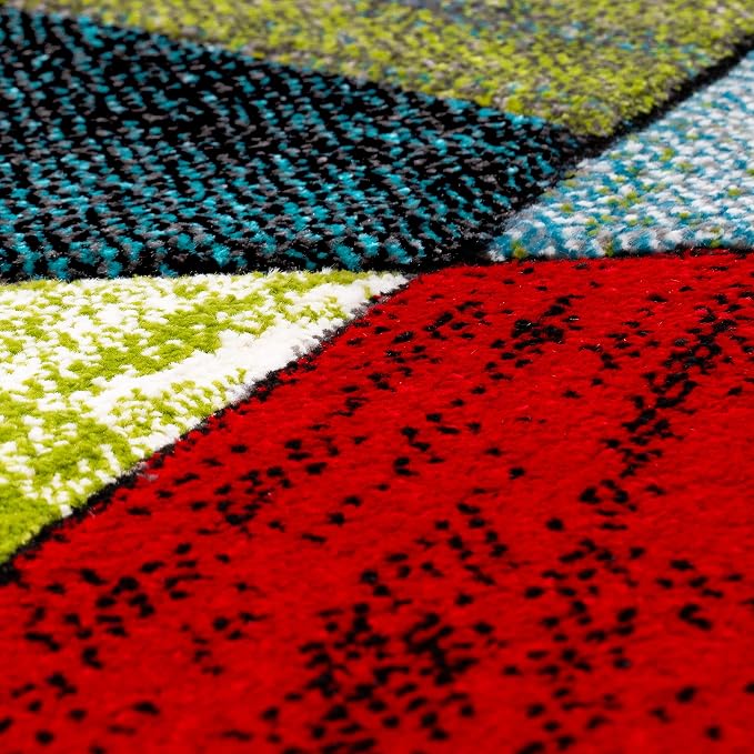 Paco Home Colorful Area Rug with Geometric Shapes in Multicolor, Size: 2'8" x 4'11"