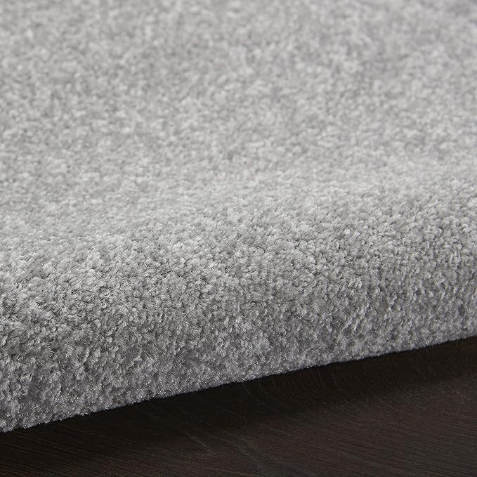 Nourison Home Nourison Essentials Silver Grey 9' x 12' Area Rug - Easy Clean, Non Shedding, Bed Room, Living Room, Dining Room, Kitchen (9' x 12')