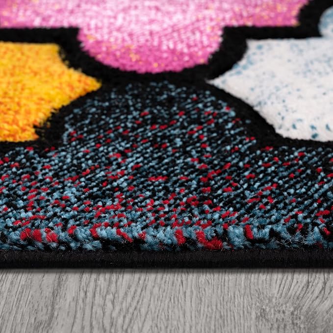 Paco Home Colorful Area Rug with Moroccan Pattern in Multicolor, Size: 5'3" x 7'7"