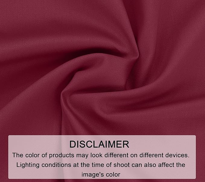 Zoyer Cloth Napkins Set of 12, 18x18 Inches Cotton Enrich Napkins Cloth ‎Washable, Soft & Durable Dinner Napkins for Parties, Wedding, Christmas, ‎Thanksgiving & Everyday Use - Burgundy