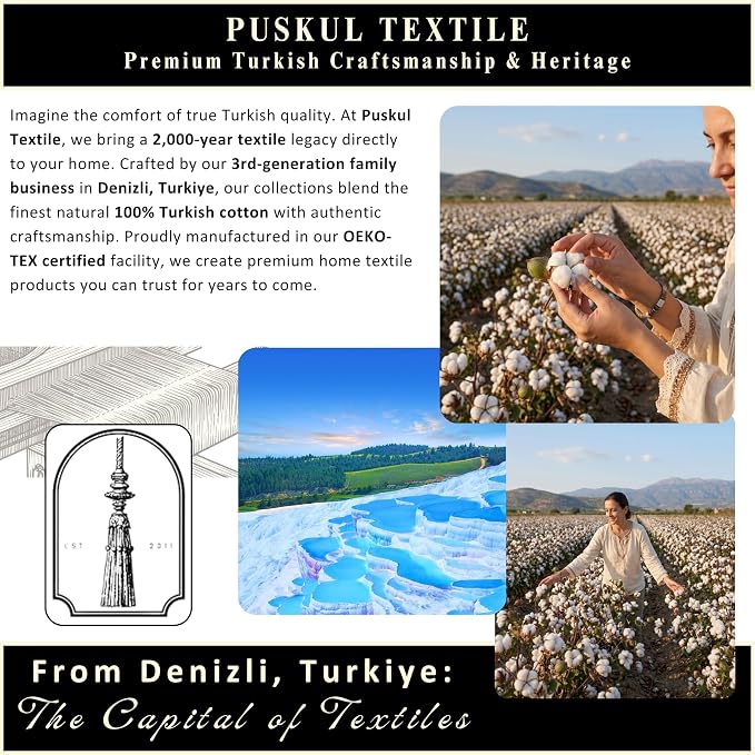 PÜSKÜL Natural 100% Turkish Cotton Black Waffle Bath Towels Set of 2-Piece | 32x63 Extra Large Absorbent Quick-Dry Lightweight Spa Towel | Decorative Bathroom Towel (Black Bath Towels - Pack of 2)