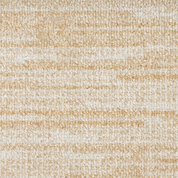 Nourison Home Nourison Essentials Ivory Gold 2'2" x 7'6" Area Rug - Easy Clean, Non Shedding, Bed Room, Living Room, Dining Room, Kitchen (8' Runner)