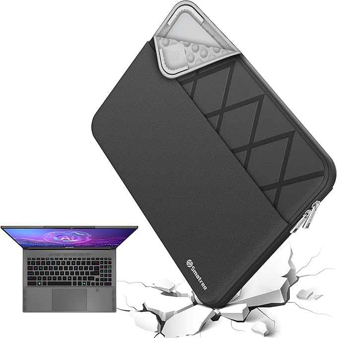 Smatree Laptop Sleeve for 16 inch MSI Gaming Laptops Raider GE68 HX 14V/Vector 16 HX A14V/Vector 16 HX A13V, for 16 inch MSI Gaming Laptops Vector GP68HX 13VH/13VG/13VI/13VF, Case with Pocket (E666)