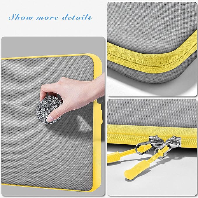 Hseok Laptop Case 13 Inch Sleeve Compatible with MacBook Air 13 M3 A3113 M2 A2681 M1 A2337 A2179 A1932/Pro 13 M2 M1 A2338 A2251 A2289 A2159 A1989 A1706 A1708, Classic Carry on Case,L02G01