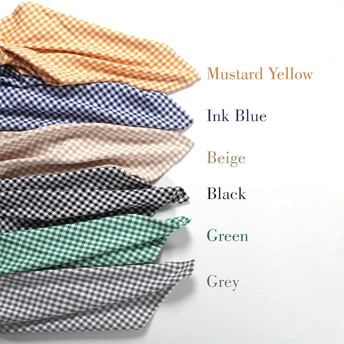 4 Pack Gingham Check Kitchen Dish Towels 16x26 Inches, Absorbent & Durable, Washable, Hand Tea Towels with Hanging Loop - Ideal for Restaurants & Home Kitchens, Green White