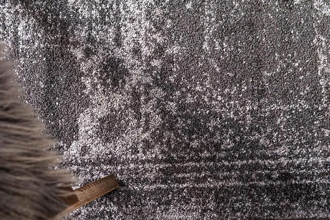 Unique Loom Bromley Collection Area Rug - Wells (2' x 3' 1" Rectangle Dark Gray/Gray)