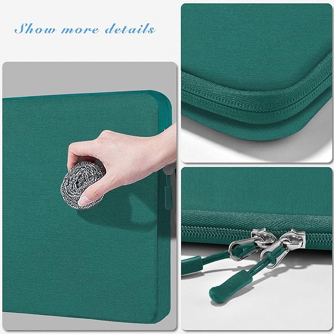 Hseok Laptop Case 15.6 Inch Sleeve, Shockproof Protective Water Repellent with Accessory Pocket,Compatible with Mac Pro 16 inch 2025-2019, Sleeve Bag for Most 15 15.6 16 Notebooks,D01E01