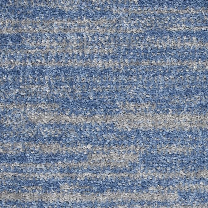 Nourison Home Nourison Essentials Blue Grey 7' x 10' Area Rug - Easy Clean, Non Shedding, Bed Room, Living Room, Dining Room, Kitchen (7' x 10')