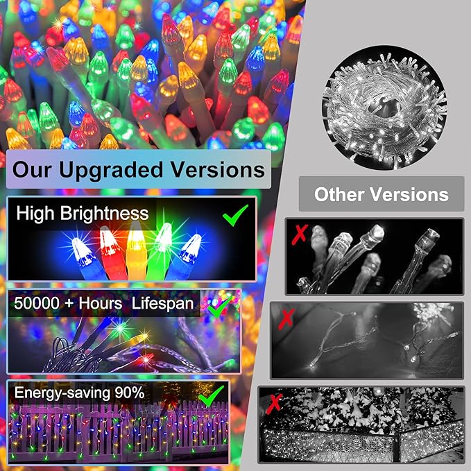 670 LED 66FT Christmas Lights with 148 Drops, 12 Modes Dimmable Multicolor Outdoor Hanging Lights with Timer Memory, Waterproof Curtain Lights for Home Bedroom Indoor Tree Window Roof Fence Wedding