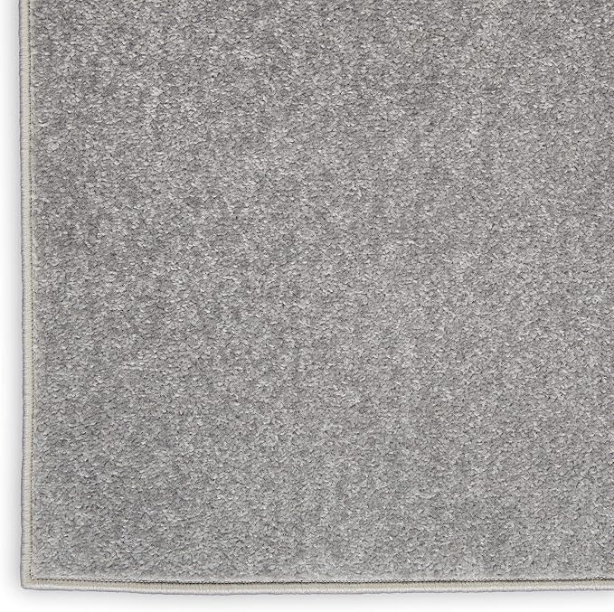 Nourison Home Nourison Essentials Silver Grey 3' x 5' Area Rug - Easy Clean, Non Shedding, Bed Room, Living Room, Dining Room, Kitchen (3' x 5')