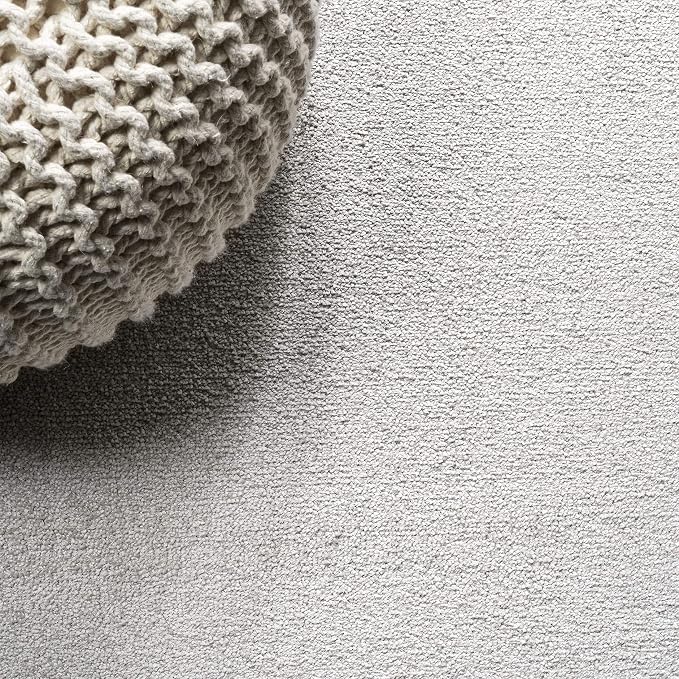 JONATHAN Y Haze Solid Low-Pile Ivory Indoor Area Rug 10x14, Coastal,Bohemian,Minimalist,Classic, Easy-Cleaning for Living Room,Bedroom,Kitchen,Pet Friendly,Non-Shedding (SEU100D-14)