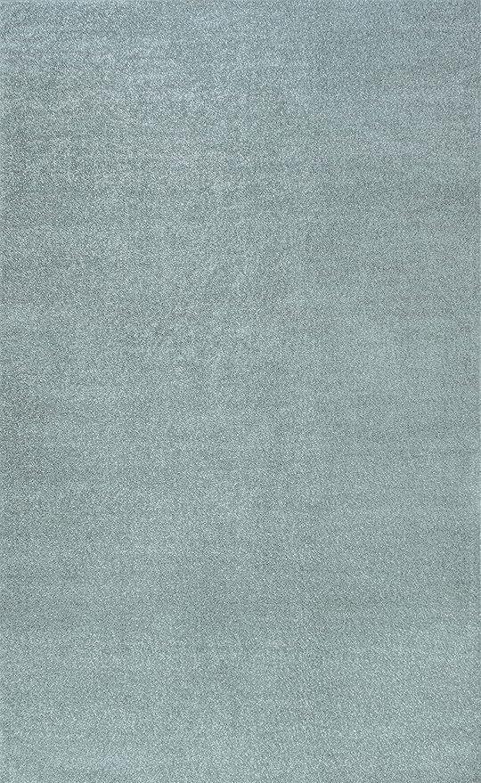 JONATHAN Y Haze Solid Low-Pile Aqua Blue Indoor Area Rug 4x6, Coastal,Bohemian,Minimalist,Classic, Easy-Cleaning for Living Room,Bedroom,Kitchen,Pet Friendly,Non-Shedding (SEU100S-4)