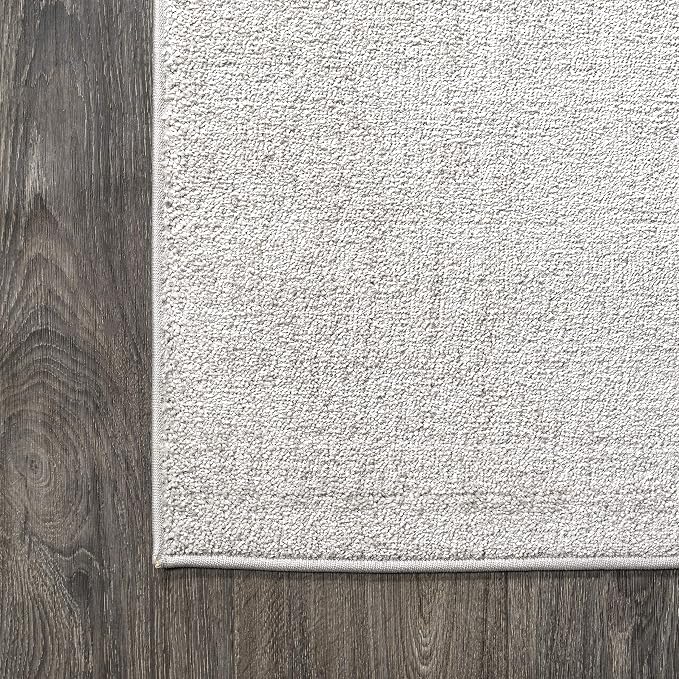 JONATHAN Y Haze Solid Low-Pile Ivory Indoor Area Rug 3x5, Coastal,Bohemian,Minimalist,Classic, Easy-Cleaning for Living Room,Bedroom,Kitchen,Pet Friendly,Non-Shedding (SEU100D-3)