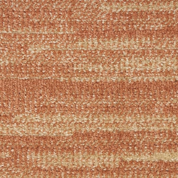 Nourison Home Nourison Essentials Rust 2'2" x 10' Area Rug - Easy Clean, Non Shedding, Bed Room, Living Room, Dining Room, Kitchen (10' Runner)