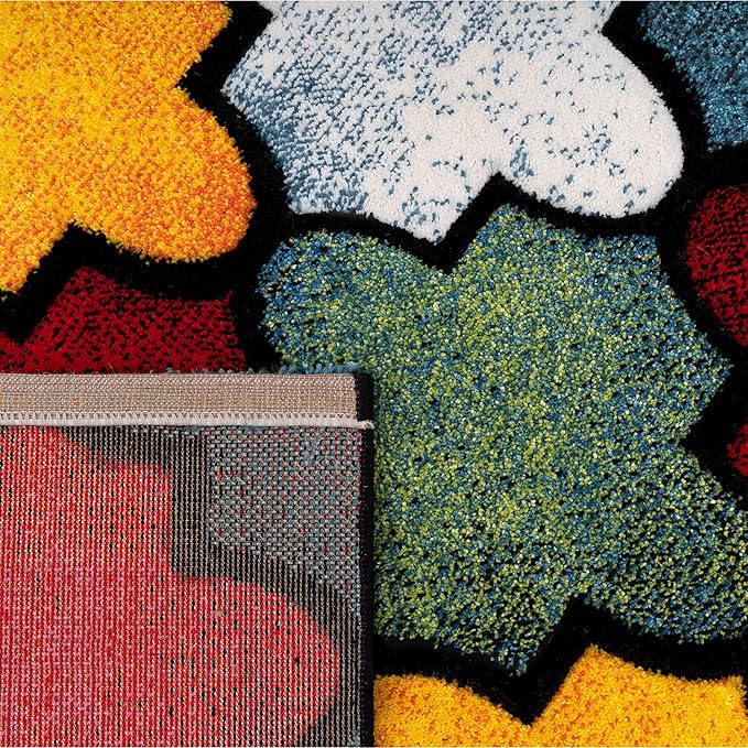 Paco Home Colorful Area Rug with Morrocan Pattern in Multicolor, Size: 2'8" x 4'11"