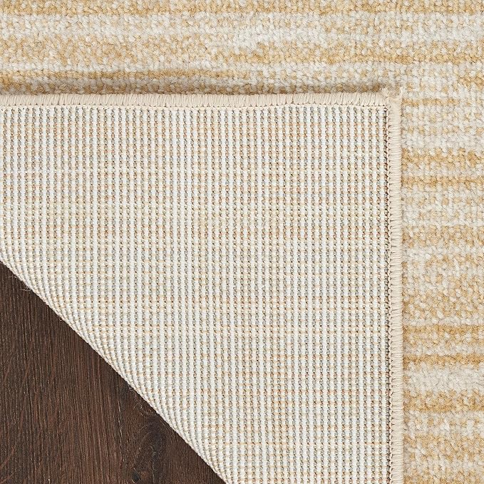 Nourison Home Nourison Essentials Ivory Gold 12' x 15' Area Rug - Easy Clean, Non Shedding, Bed Room, Living Room, Dining Room, Kitchen (12' x 15')