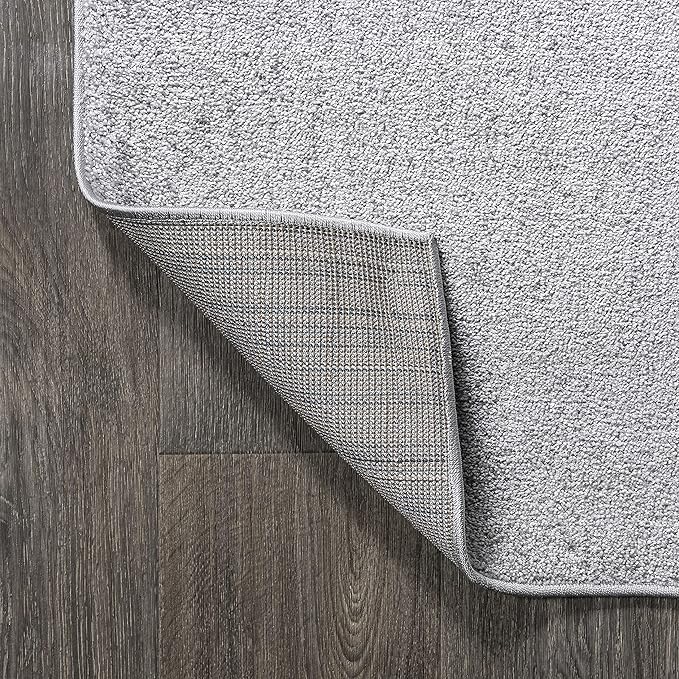 JONATHAN Y Haze Solid Low-Pile Light Gray Indoor Area Rug 12x15, Coastal,Bohemian,Minimalist,Classic, Easy-Cleaning for Living Room,Bedroom,Kitchen,Pet Friendly,Non-Shedding (SEU100K-15)