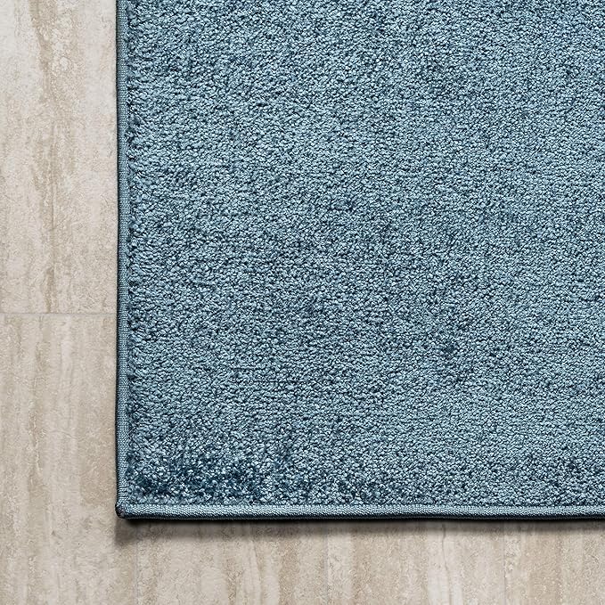 JONATHAN Y Haze Solid Low-Pile Turquoise Indoor Area Rug 3x5, Coastal,Bohemian,Minimalist,Classic, Easy-Cleaning for Living Room,Bedroom,Kitchen,Pet Friendly,Non-Shedding (SEU100H-3)