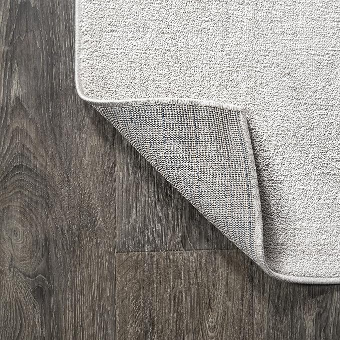 JONATHAN Y Haze Solid Low-Pile Ivory Indoor Area Rug 3x5, Coastal,Bohemian,Minimalist,Classic, Easy-Cleaning for Living Room,Bedroom,Kitchen,Pet Friendly,Non-Shedding (SEU100D-3)