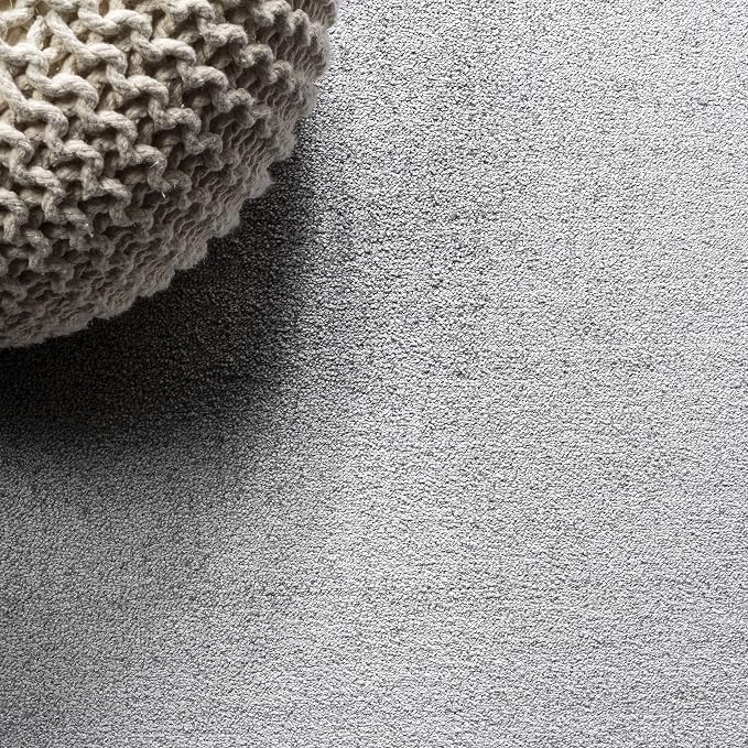 JONATHAN Y Haze Solid Low-Pile Light Gray Runner Rug 2x12, Coastal,Bohemian,Minimalist,Classic, Easy-Cleaning for Living Room,Bedroom,Kitchen,Pet Friendly,Non-Shedding (SEU100K-212)
