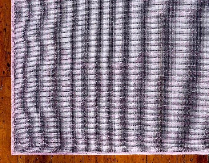 Unique Loom Bromley Collection Area Rug - Wells (7' 1" x 10' Rectangle, Pink/ Ivory)