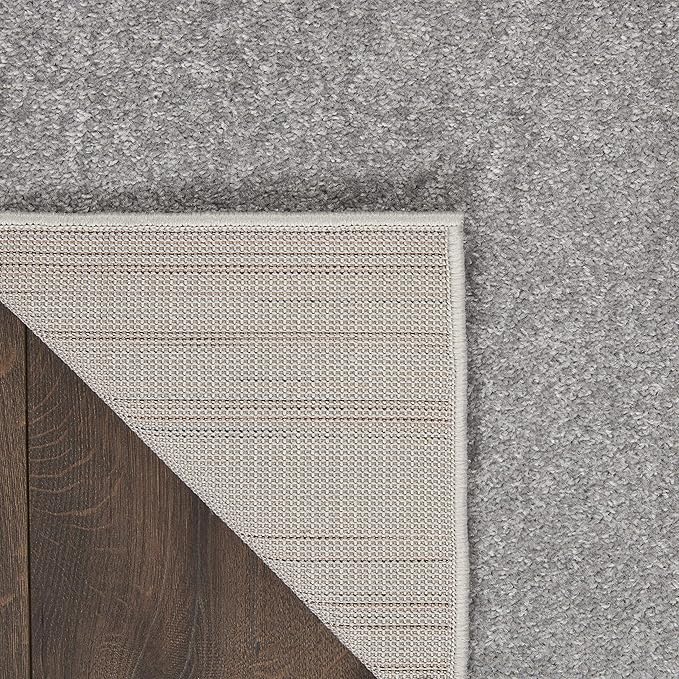 Nourison Home Nourison Essentials Silver Grey 2' x 4' Area Rug - Easy Clean, Non Shedding, Bed Room, Living Room, Dining Room, Kitchen (2' x 4')