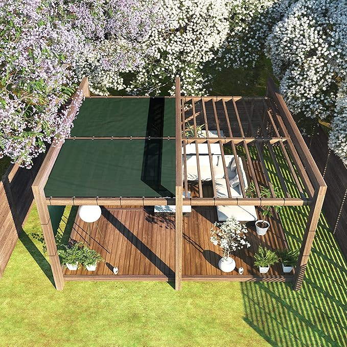ColourTree 6' x 7' Black Fence Privacy Screen Windscreen Cover Fabric Shade Netting Mesh Cloth - Commercial Grade 170 GSM - Cable Zip Ties Included - We Make Custom Size