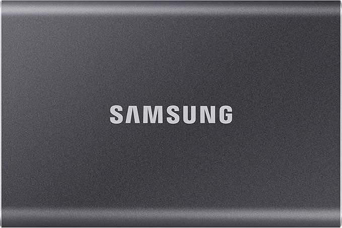 Samsung T7 Portable SSD - 1 TB - USB 3.2 Gen.2 External SSD Titanium Grey (MU-PC1T0T/WW)