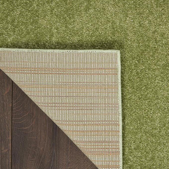 Nourison Home Nourison Essentials Green 3' x 5' Area Rug - Easy Clean, Non Shedding, Bed Room, Living Room, Dining Room, Kitchen (3' x 5')