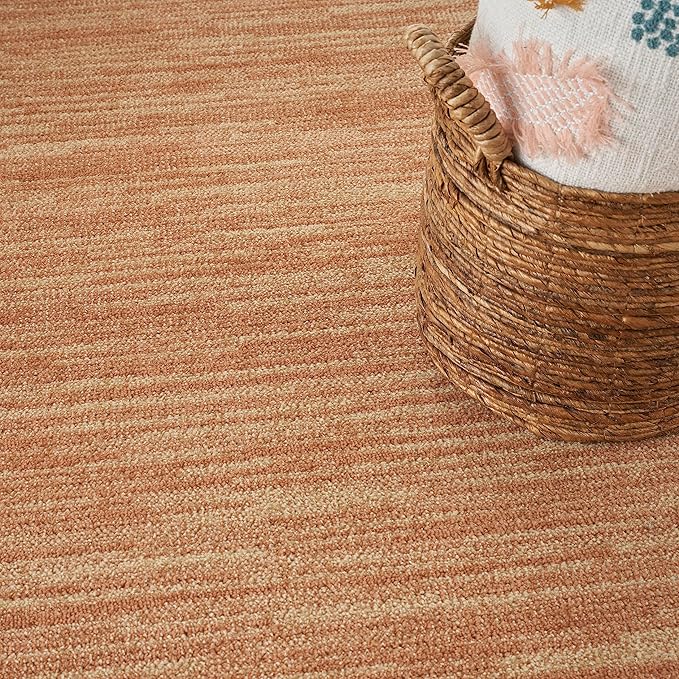 Nourison Home Nourison Essentials Rust 4' x 6' Area Rug - Easy Clean, Non Shedding, Bed Room, Living Room, Dining Room, Kitchen (4' x 6')