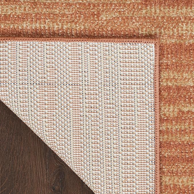 Nourison Home Nourison Essentials Rust 2'2" x 10' Area Rug - Easy Clean, Non Shedding, Bed Room, Living Room, Dining Room, Kitchen (10' Runner)
